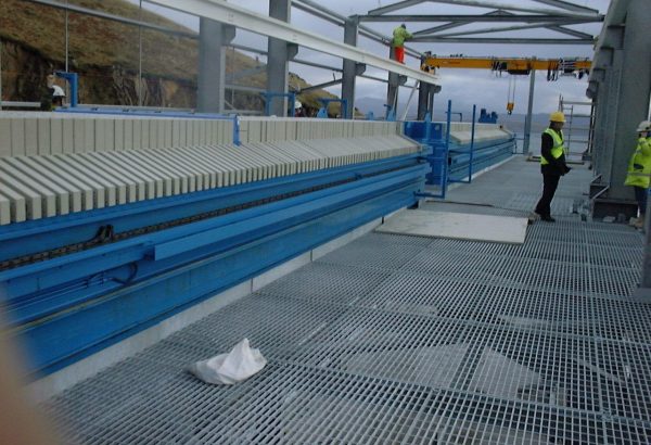 2100 x 2100 Filter Press Installation